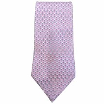 Tommy Hilfiger Tie 100% Silk Golf Ball Tee Print Pink White Necktie 59x3... - $10.79