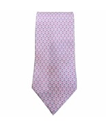 Tommy Hilfiger Tie 100% Silk Golf Ball Tee Print Pink White Necktie 59x3... - $10.79