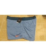 New Nike Women&#39;s All Sports Shorts Blue Polka Dots Design Sz XL - £19.79 GBP