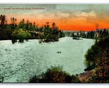 Sunset on Spokane River Spokane Washington WA UNP DB Postcard T1 - $5.31