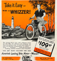 1949 Whizzer Motorcycle Advertisement Vintage Motor Bikes Transportation... - $29.99