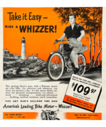 1949 Whizzer Motorcycle Advertisement Vintage Motor Bikes Transportation... - $549.96 MXN