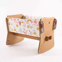 Cardboard Baby Cradle MINION with mattress Set 10 pcs. - £168.96 GBP