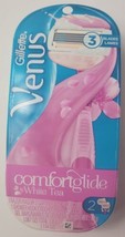 Gillette Venus Comfort Glide White Tea 1 Handle/2 Cartridges New in Box - $4.99
