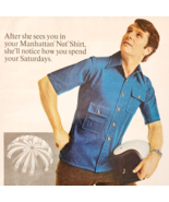 1971 Kodak Kodel Clothing Advertisement Manhattan Nut Shirt Vintage DWF11 - $41.12 CAD