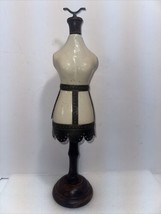 VTG 20&quot; Porcelain Mannequin Corset Jewelry Display Stand Victorian Art Deco Rare - £53.44 GBP