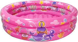 Big Summer 3 Rings Kiddie Pool, 48”X12”, Kids Swimming Pool, Inflatable Baby Bal - £29.97 GBP