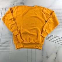Vintage Medallion Crewneck Sweatshirt Mens Medium Yellow Sand Knit 50/50... - $39.59
