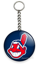 CLEVELAND INDIANS BASEBALL TEAM KEYCHAIN KEY FOB CHAIN SPORTS GAME FAN G... - $21.24 CAD+