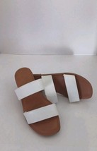 Universal Thread Women&#39;s Sandals Size 7.5 Cream Off White Open Toe Flat ... - $218.97 MXN