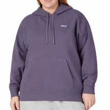 Fila Women&#39;s Long Sleeve Fleece Pullover Hoodie Size: L, Color: Gray Stone - £30.10 GBP