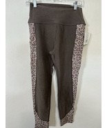 Beyond Yoga Cheetah Sides Brown Midi Leggings Size XL - $59.99