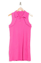 NWT X by GOTTEX Hot Pink Textured Ruffle Sleeveless Golf &amp; Tennis Dress ... - $54.99