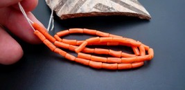 Ultra Rare Exquisite AAAAA Italian Bright Tangerine Orange Coral Branch Bead Str - £114.46 GBP