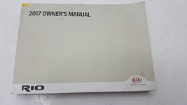 RIO       2017 Owners Manual 850322 - $47.52
