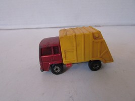 MATCHBOX DIECAST #36 REFUSE TRUCK YELLOW RED  LESNEY ENGLAND 1979  AS IS H2 - $3.62