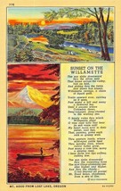 Yosemite On The Willamette~Mt Hood From Lost Lake Oregon Postcard - £7.16 GBP