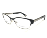 Christian Dior Eyeglasses Frames CD3769 BTD Silver Black Cat Eye 52-15-140 - $168.29