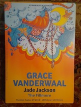 MINT GRACE VANDERWAAL JADE JACKSON Fillmore Poster 2019 - $25.99