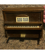 Dollhouse Miniature Vintage Upright Piano 1:12 Scale Vintage - $12.95