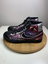 Nike Blazer High Men’s Size 8 Shoes Black Purple Basketball Sneakers 315... - £47.33 GBP