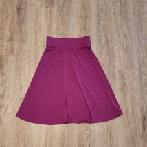 Logo Lori Goldstien Pull On Skirt ~ Sz XXS ~ Purple ~ Knee Length - $17.09