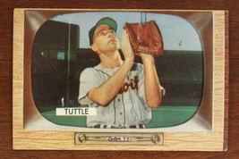 Vintage 1955 Baseball Card Bowman #35 Bill Tuttle Outfield Detroit Tigers - £6.61 GBP