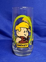 1986 Pizza Hut Hanna Barbera The Flintstone Kids Barney Rubble Glass Cup - £14.85 GBP