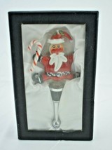 LSArts Whimsical Santa Claus Bottle Stopper Happy Santa Christmas New #XM-947 - £8.74 GBP