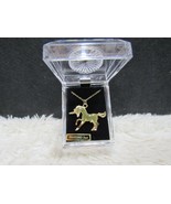 Beautiful Green Unicorn Pendant Diamond Dust Necklace, New in Gift Box - £7.88 GBP