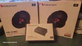 Nakamichi  Sound Package 2  10" DVC Subwoofer  NSW10D  And 1 NAMD1  Ampl... - $157.50