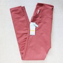 NEW NWT Zella &#39;Live-In&#39; High Waist Leggings Yoga Studio Rust Marsala Siz... - £47.58 GBP