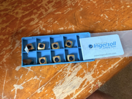 Neuf Lot De 10 Ingersoll Carré Plaquettes Carbure Étain #CDE324r024 IN15... - $95.11
