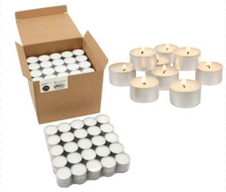 Stonebriar 6-7 Hour Long Burning Unscented Tea Light Candles, White 200 Pack - £30.81 GBP