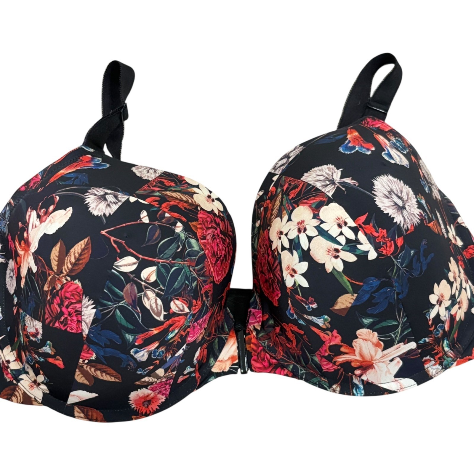 Torrid Curve 360 Back Smoothing Floral Lightly Lined T-Shirt Bra 42DD - $24.00