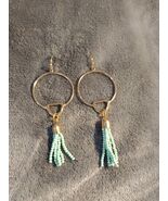 Hoop and Tassel Earrings - $17.00