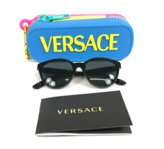 Versace Kids Sunglasses VK4427U GB1/87 Black Cat Eye Frames w/ Dark Gray... - £39.02 GBP