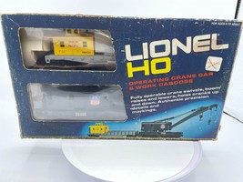 Rare Vintage Lionel HO Scale Operating Crane Car &amp; Work Caboose Union Pacific - £14.64 GBP