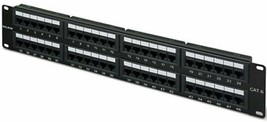 NEW Belkin F4P638-48-AB5 48-Port CAT6 Network Patch Panel Black ethernet - £53.23 GBP