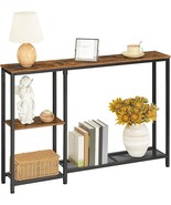 Hoobro Narrow Console Table, 44.9&quot; Behind Sofa Table With Shelves, Slim ... - $64.92