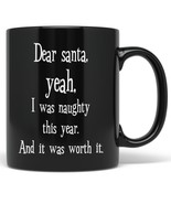 PixiDoodle Funny Naughty Santa Coffee Mug (11 oz, Black) - €21,51 EUR+