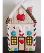 Ceramic Gingerbread House Cookie Jar ~ Holiday Jar ~ 10.5&quot; Tall ~ Christ... - $102.13 CAD