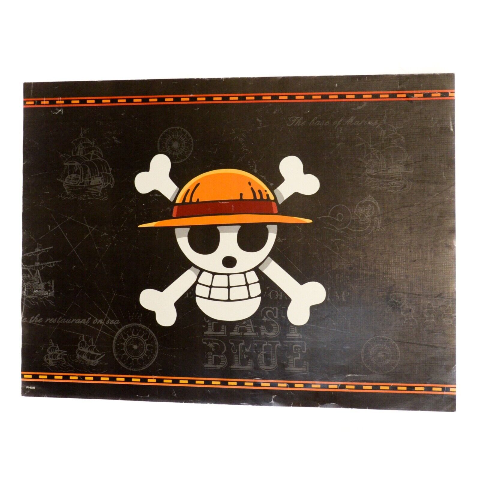 Vintage Manga Poster One Piece Mugiwara Pirate 22.5&quot; x 17&quot; - $9.87