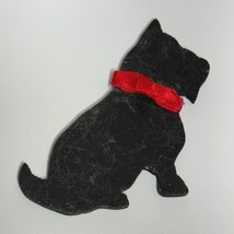 Handmade Wood Scottish Terrier Magnet Vintage Scottie Collectible - $147.62 MXN