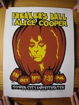 Alice Cooper Poster Freaker&#39;s Ball Oct 10 Tower City Ampitheater s/N - £70.63 GBP