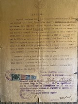 Altes Dokument Rumänien Geburtsurkunde 1947 - $20.14