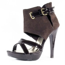 High Heel Women&#39;s Sandals, Open Booties, Women&#39;s Shoes, Brown - £5.90 GBP