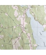 Map Lake Auburn West Maine USGS 1981 Topographic Geo 1:24000 27x22&quot; TOPO16 - $44.99