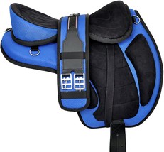 ANTIQUESADDLE New Treeless Freemax Synthetic Horse Saddle Size: (12&quot; - 18&quot;) Inch - £116.53 GBP+