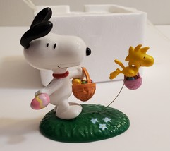 Snoopy Woodstock Peanuts THE EASTER BEAGLE figurine Dept 56 New In Box 2007 - $24.99